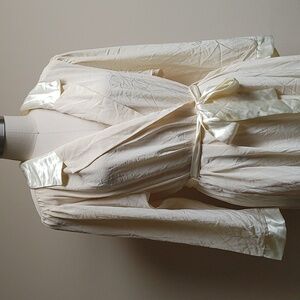 Final Reduction NWT's Vintage Eve Stillman Creamy Pale Yellow Chiffon Robe